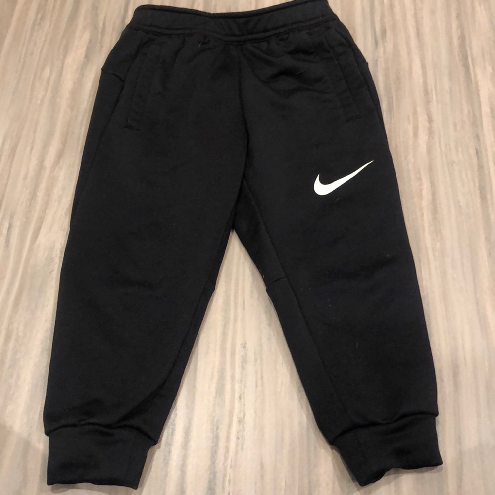 Nike toddler DRI-FIT black joggers, size 2t